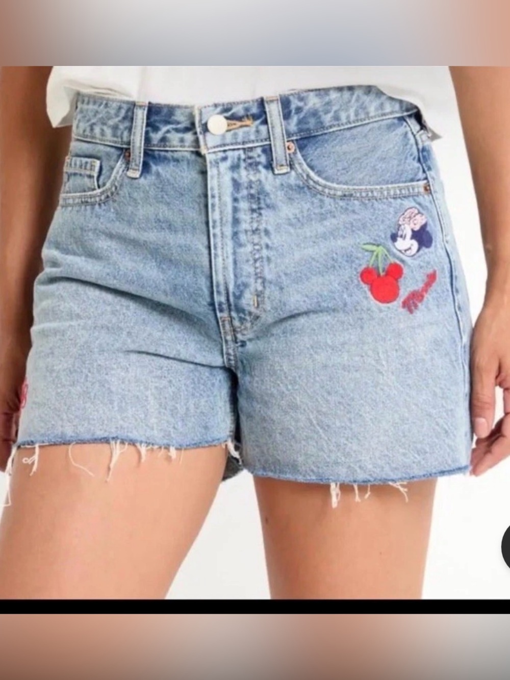Disney x Old Navy Minnie Mouse High Rise Denim Shorts 12